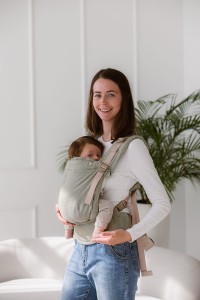 KAVKA multi-age PRO / olive twill bamboo GOLD - adjustable carrier 